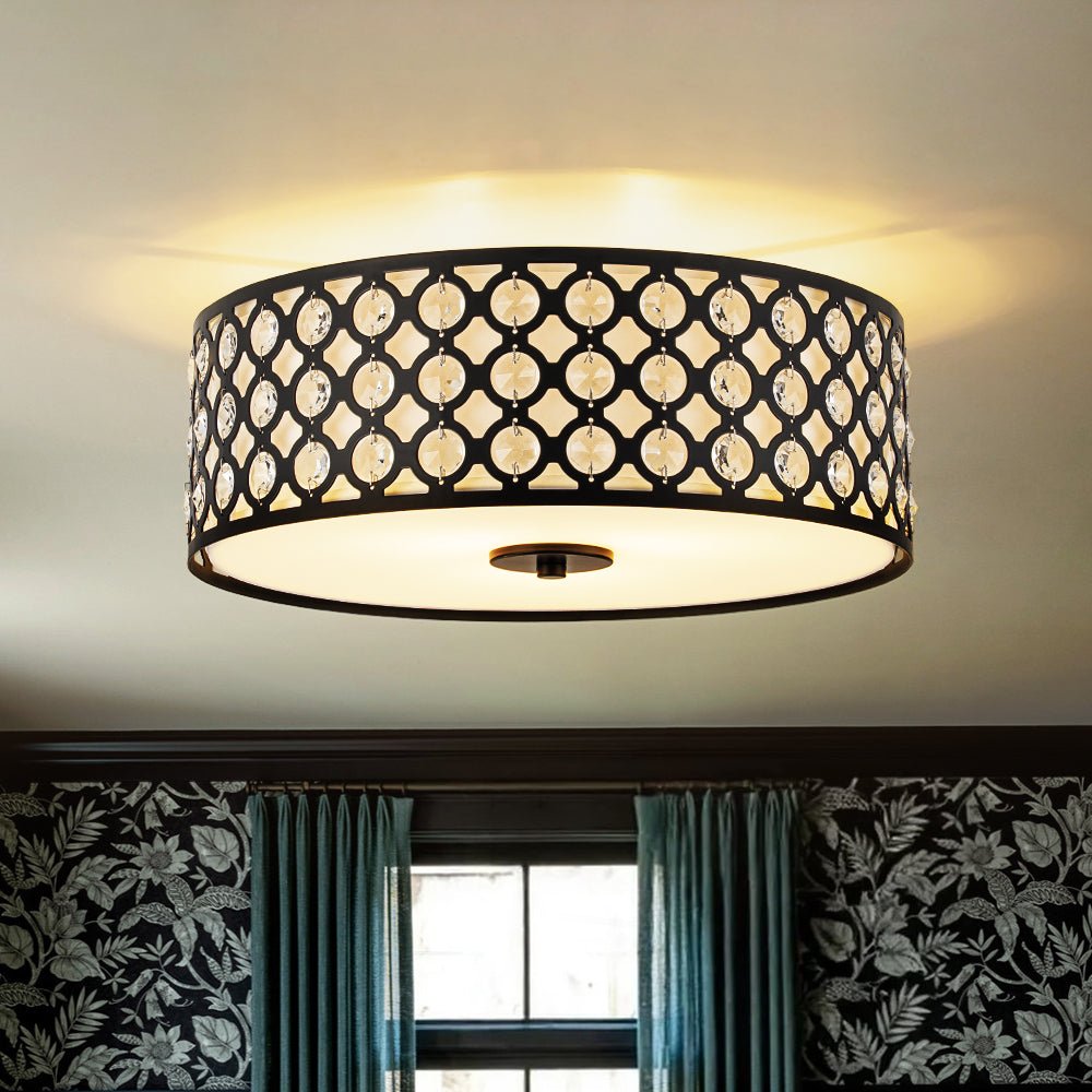 Round Drum Crystal